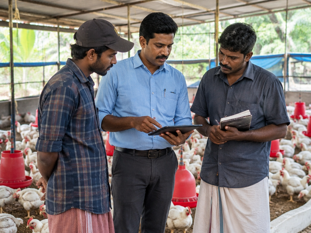 Farm owner and staff with separate login cards for multiple staff login